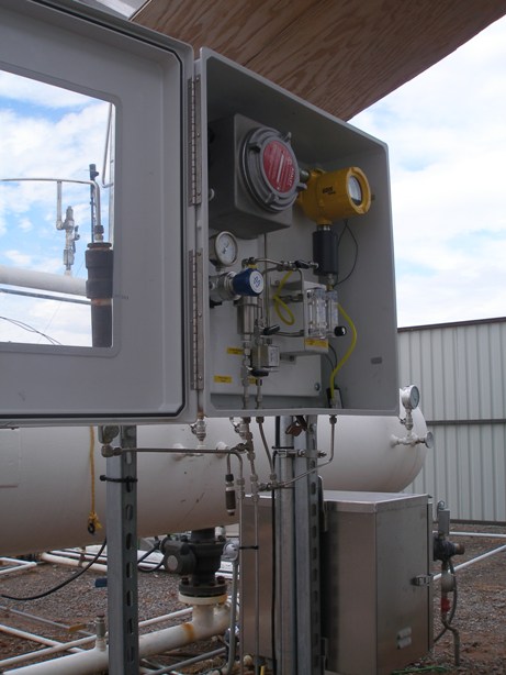 Installed GDS-68 Methane stream monitor